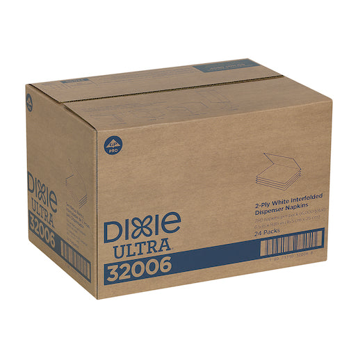 DIXIE ULTRA® INTERFOLD 2-PLY NAPKIN DISPENSER REFILL, WHITE, 6,000/CASE