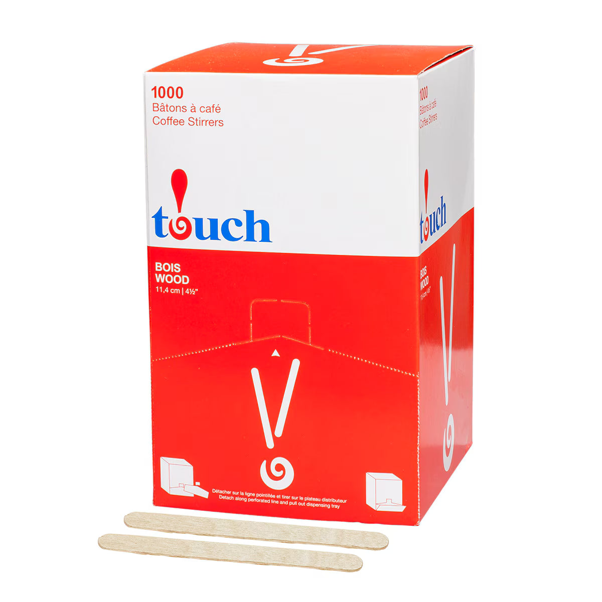 TOUCH WOODEN STIR STIX 1000/BOX 80-435