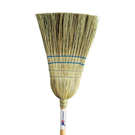 WAREHOUSE CORN BROOM HEAVY DUTY 3 STRING 1 WIRE BAND