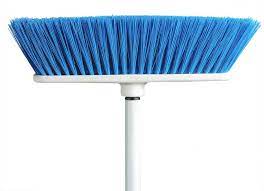 Jupiter Premium Lrg Indoor Flat Mag Broom-Blue & 48" Handle