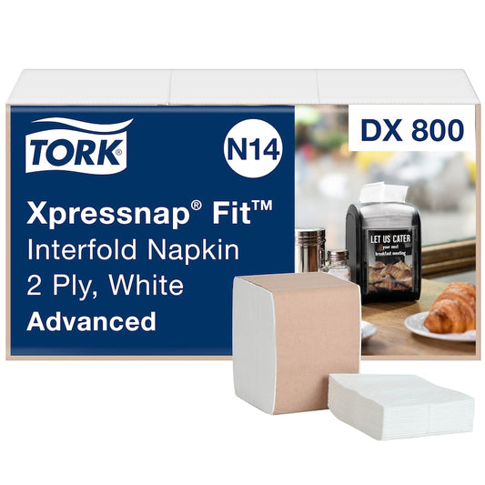TORK XPRESSNAP FIT WHITE DISPENSER NAPKIN N14
