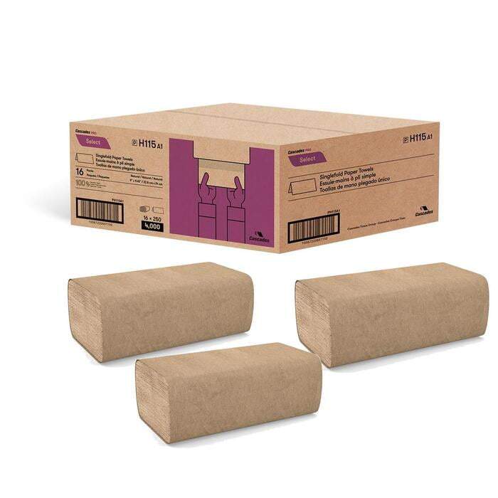 SELECT SINGLEFOLD KRAFT TOWEL 4000/CS