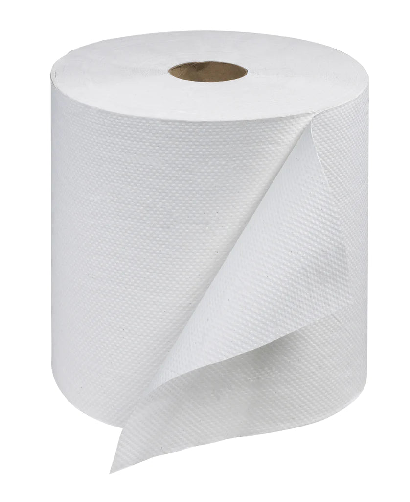 IMAGINE WHITE ROLL TOWEL 800’ X 6/CS
