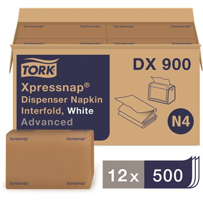 Tork Advanced Xpressnap® White Dispenser Napkin N4