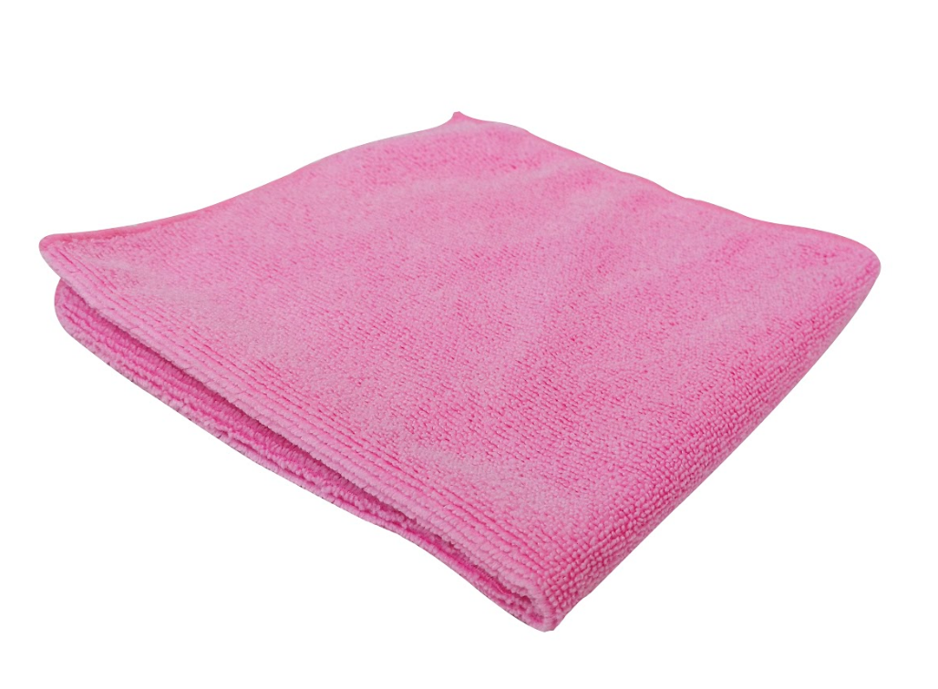 16X16 MICROFIBER TOWELS 260GSM, PINK 10PK