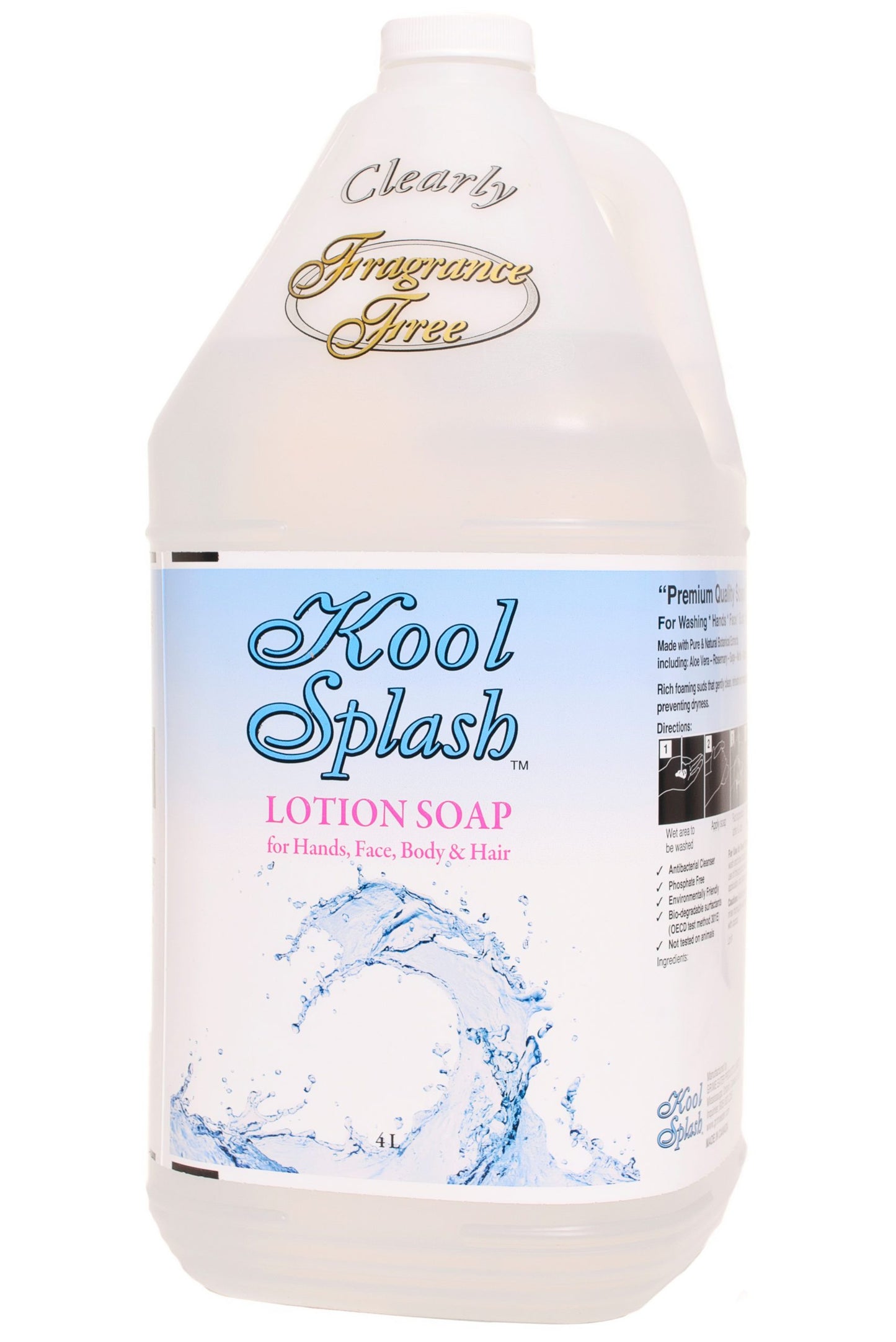 CLEARLY FRAGRANCE FREE LOTION SOAP (4L)