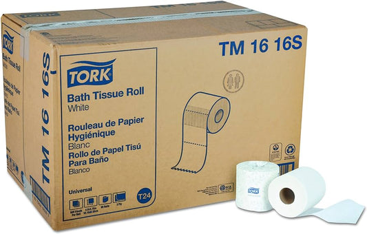 TORK UNIVERSAL BATH TISSUE ROLL, 2-PLY