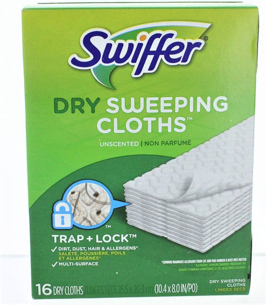 SWIFFER DRY SWEEPING CLOTHS 16X12/CS