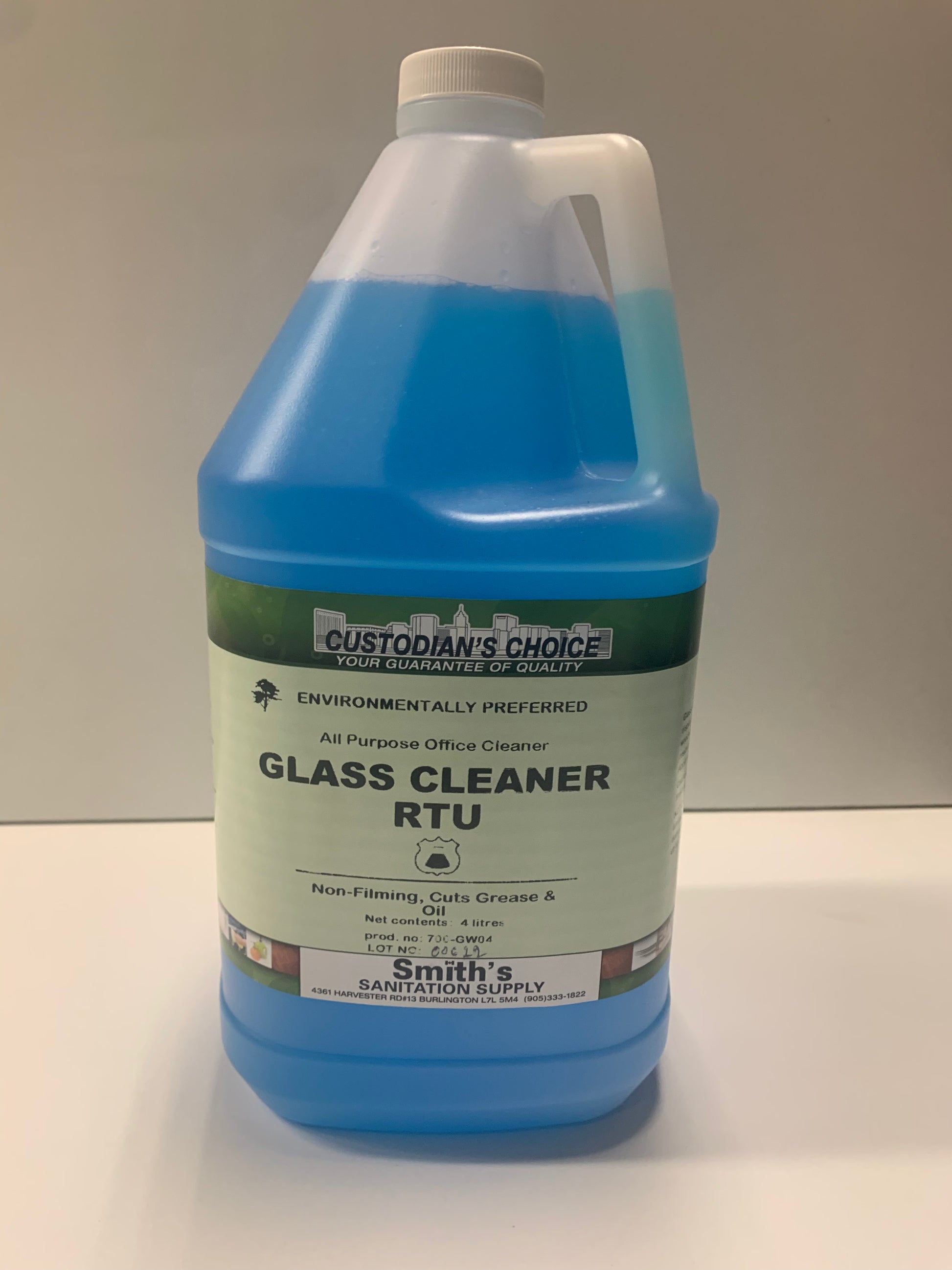 GLASS CLEANER RTU 4L – Smith's Sanitation Supply