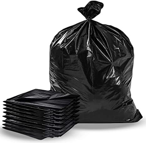 35 x 50 X STRONG BLACK GARBAGE BAGS 100/cs