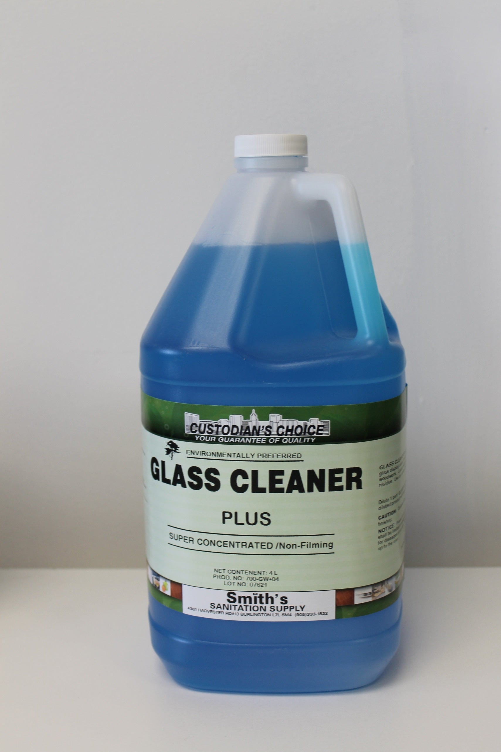 CUSTODIAN'S CHOICE GLASS CLEANER PLUS 4L CONCENTRATE – Smith's ...