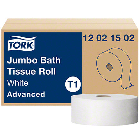 TORK ADVANCED JUMBO BATH TISSUE ROLL, 2-PLY, 10", 6/CS