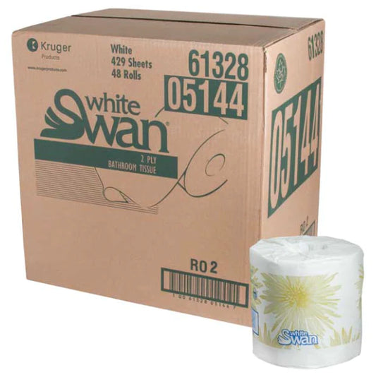 WHITE SWAN 2ply TOILET TISSUE 420x48/cs 05144