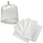 35 X 50 STRONG CLEAR GARBAGE BAGS, 125/cs