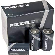 DURACELL PROFESSIONAL D BATTERIES 12/cs