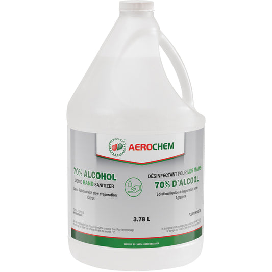 AEROCHEM LIQUID SURFACE CLEANER 70% ALCOHOL 3.78L