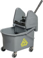 SMALL GREY COMBO UNIT32qt BUCKET & D/PRESS WRINGER BW-D33100-GREY