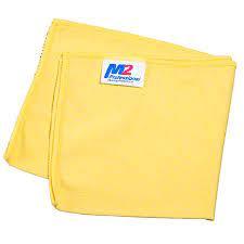 YELLOW MICROFIBER CLOTHS (12pak)