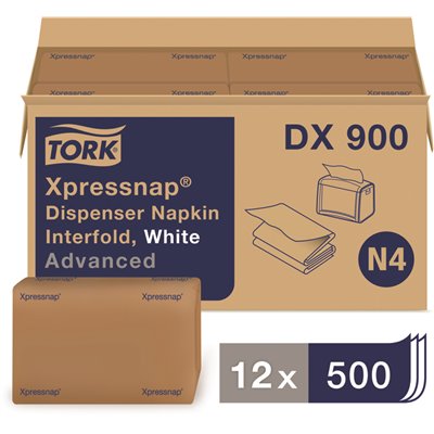 Tork Advanced Xpressnap® White Dispenser Napkin